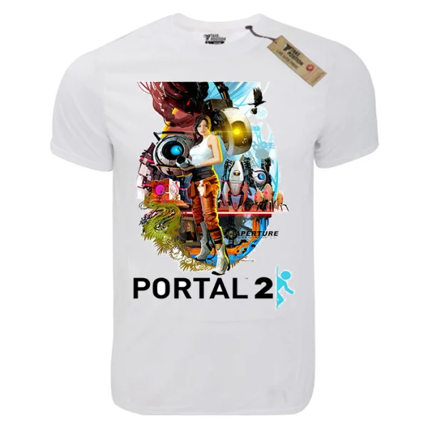 Φωτογραφία προϊόντος: T-shirt unisex Takeposition T-cool λευκό Portal 2, 900-4588