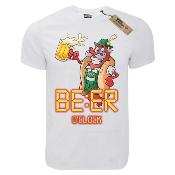 Φωτογραφία προϊόντος: T-shirt unisex Takeposition T-cool λευκό Beer o clock, 900-1504