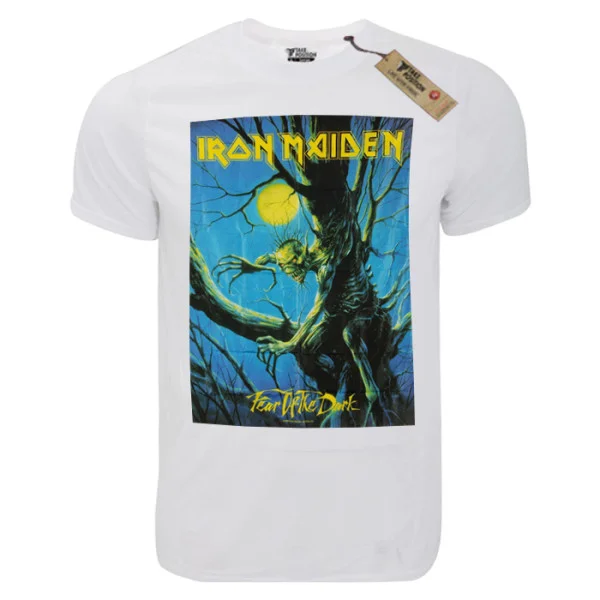 Φωτογραφία προϊόντος: T-shirt unisex Takeposition T-cool λευκό Iron Maiden Fear oh the dark, 900-7551