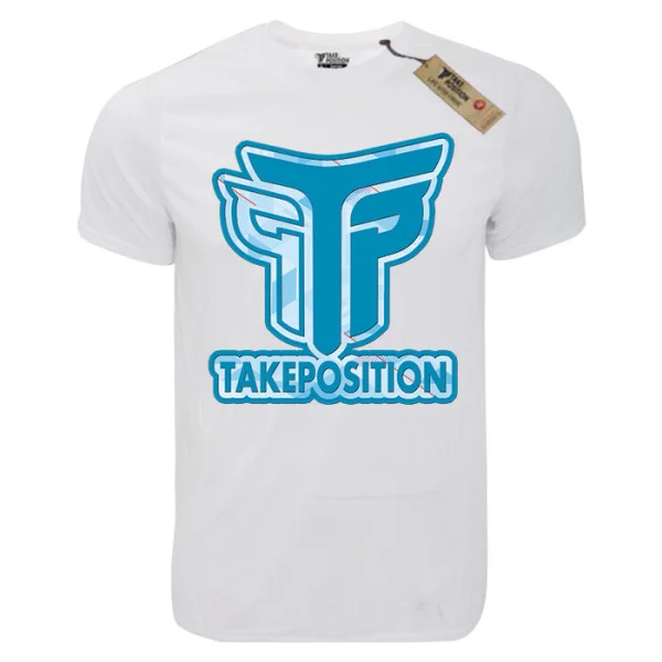 Φωτογραφία προϊόντος: TakePosition T-shirt unisex T-cool λευκό Logo, 900-0033-19