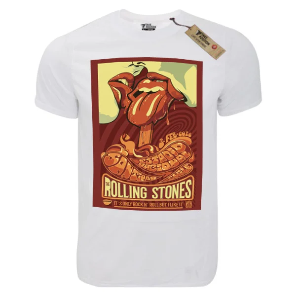 Φωτογραφία προϊόντος: T-shirt unisex Takeposition T-cool λευκό Rolling stones Santiago, 900-7590
