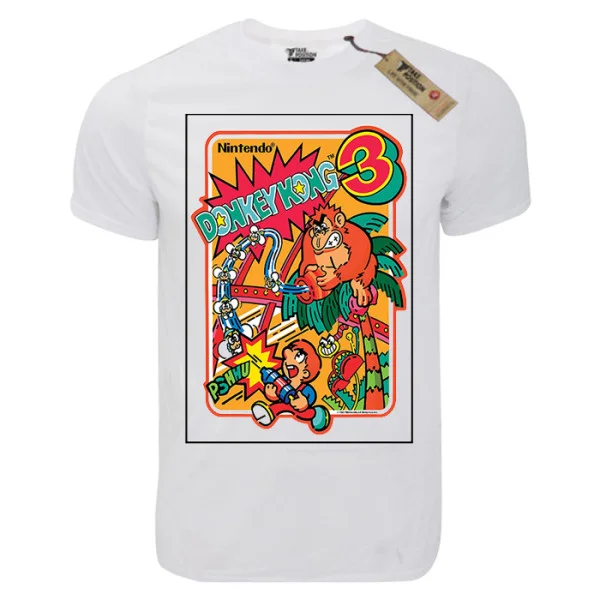 Φωτογραφία προϊόντος: T-shirt unisex Takeposition T-cool λευκό Donkey Kong 3, 900-4602