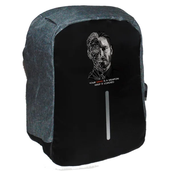 Φωτογραφία προϊόντος: Takeposition Baba Yaga Mind Loaded Σχολική τσάντα Razor 1κεντρική θέση Rpet 600D 44Y x 34Μ x 10Π Μαύρο/γκρι 973-8520-07