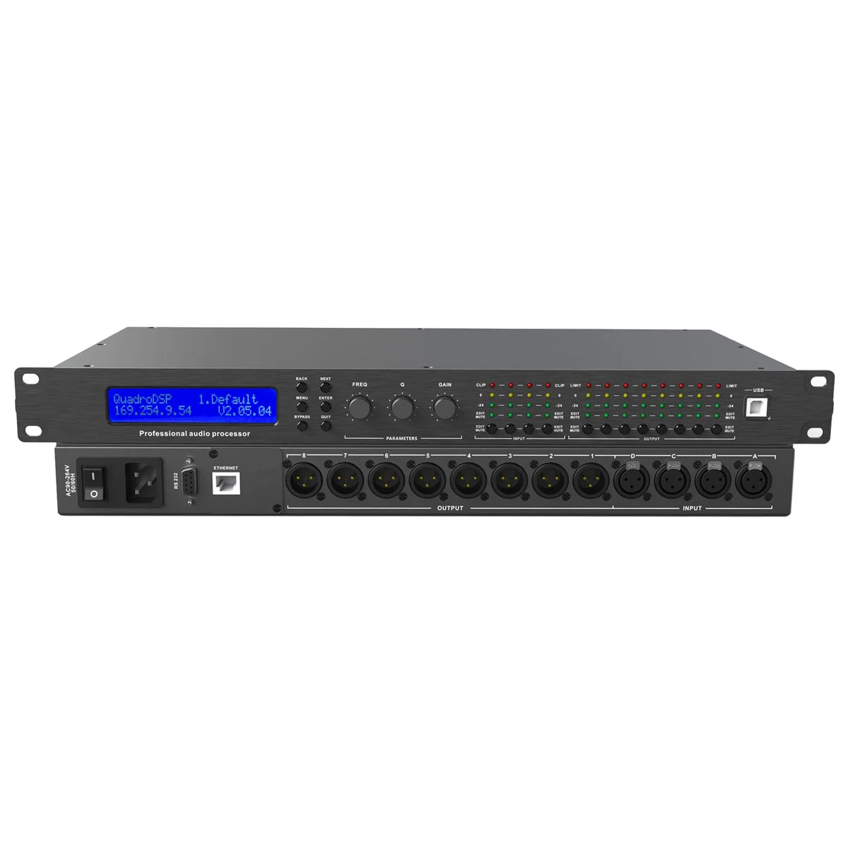 Φωτογραφία προϊόντος: Ihos QUADRO DSP - Επαγγελματικός επεξεργαστής ήχου 4 in / 8 out