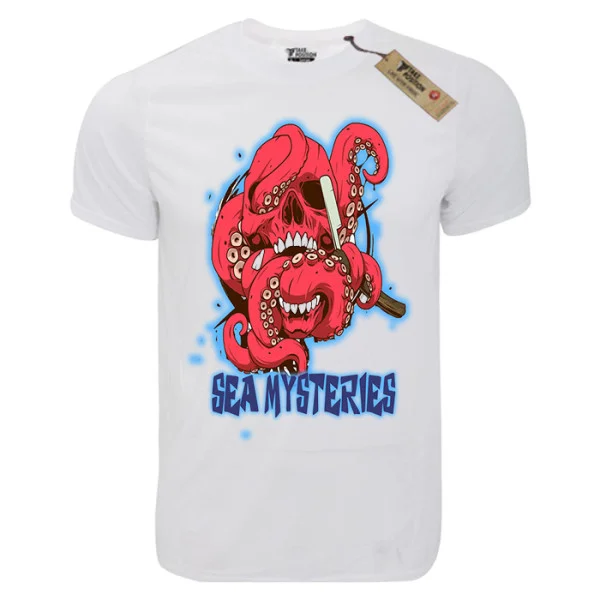 Φωτογραφία προϊόντος: T-shirt unisex Takeposition T-cool λευκό Sea Mysteries, 900-1523