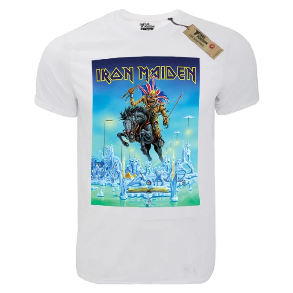 Φωτογραφία προϊόντος: T-shirt unisex Takeposition T-cool λευκό Iron Maiden Running, 900-7554