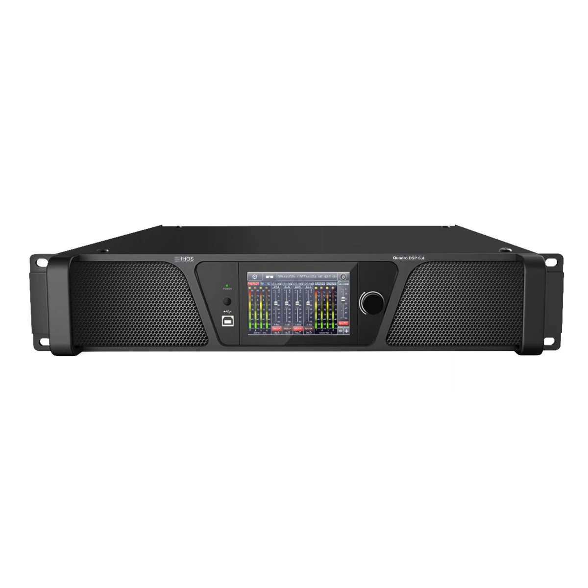 Φωτογραφία προϊόντος: Ihos QUADRO DSP 6.4 - Δικτυακός τελικός ενισχυτής DSP 4 καναλιών 4x2000W/4Ω