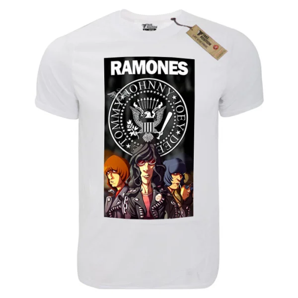 Φωτογραφία προϊόντος: T-shirt unisex Takeposition T-cool λευκό Ramones poster 900-7571