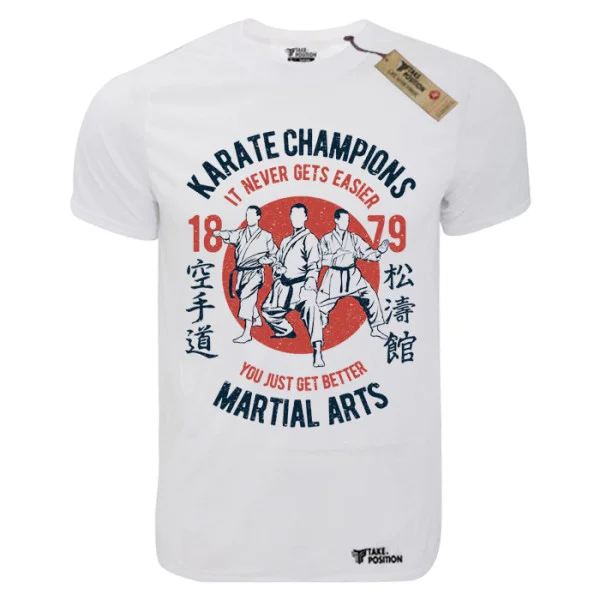 Φωτογραφία προϊόντος: T-shirt unisex Takeposition T-cool λευκό Karate Campions, 900-5558