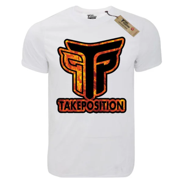 Φωτογραφία προϊόντος: TakePosition T-shirt unisex T-cool λευκό Logo, 900-0033-16