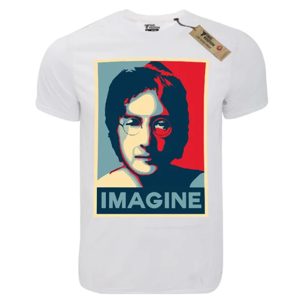 Φωτογραφία προϊόντος: T-shirt unisex Takeposition T-cool λευκό John Lennon Imagine 900-7631