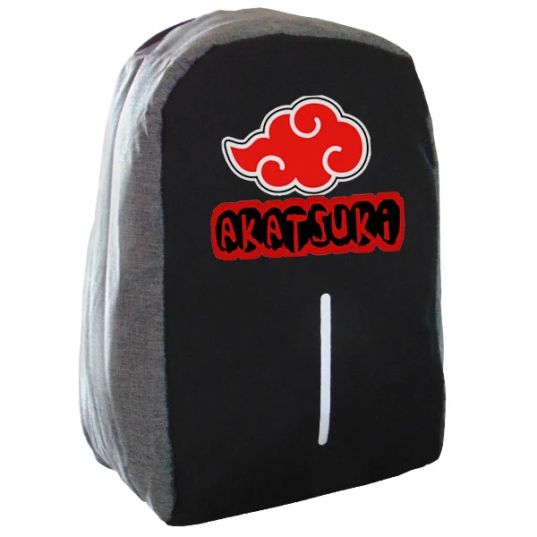 Φωτογραφία προϊόντος: Takeposition Anime Naruto Akatsuki Σχολική τσάντα Razor 1κεντρική θέση Rpet 600D 44Y x 34Μ x 10Π Μαύρο/γκρι 973-1056