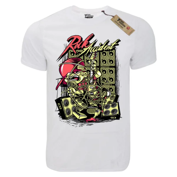 Φωτογραφία προϊόντος: T-shirt unisex Takeposition T-cool λευκό Rock Accident, 900-1526