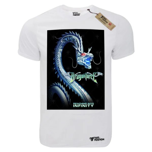 Φωτογραφία προϊόντος: TakePosition T-shirt unisex T-cool λευκό Dragon Force , reaching into infinity, 900-7706