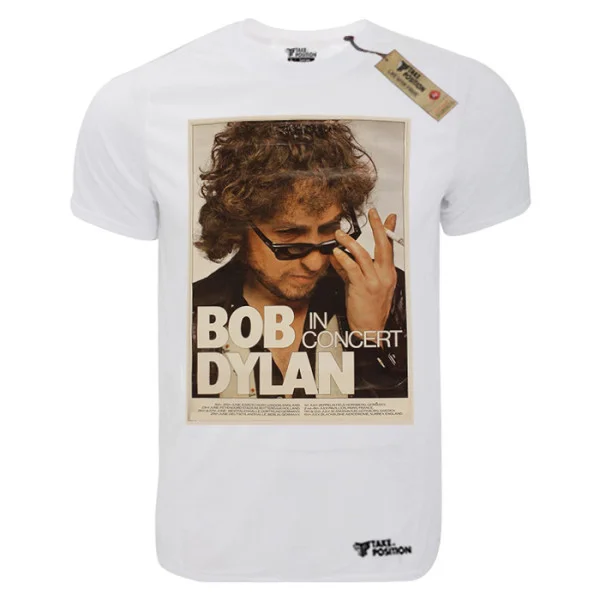 Φωτογραφία προϊόντος: TakePosition T-shirt unisex T-cool λευκό Bob Dylan in concert, 900-7695