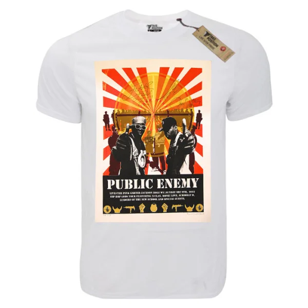 Φωτογραφία προϊόντος: T-shirt unisex Takeposition T-cool λευκό Public Enemy 900-7660