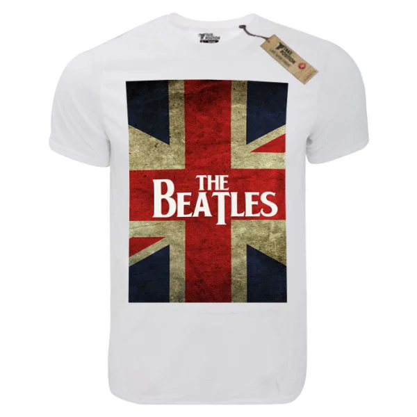 Φωτογραφία προϊόντος: T-shirt unisex Takeposition T-cool λευκό The Beatles flag, 900-7649