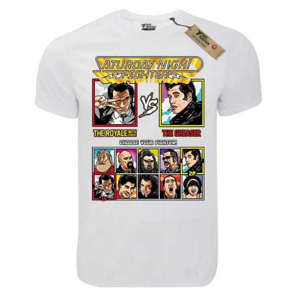 Φωτογραφία προϊόντος: T-shirt unisex Takeposition T-cool λευκό Travolta vs, 900-1628