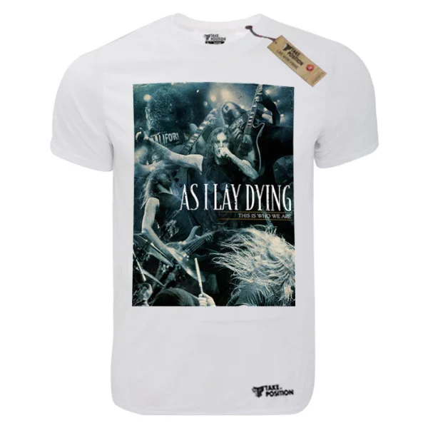 Φωτογραφία προϊόντος: TakePosition T-shirt unisex T-cool λευκό As I lay dying, this is who we are, 900-7689