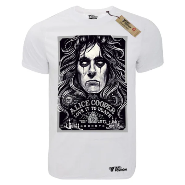 Φωτογραφία προϊόντος: TakePosition T-shirt unisex T-cool λευκό Alice Cooper Love it to death, 900-7685