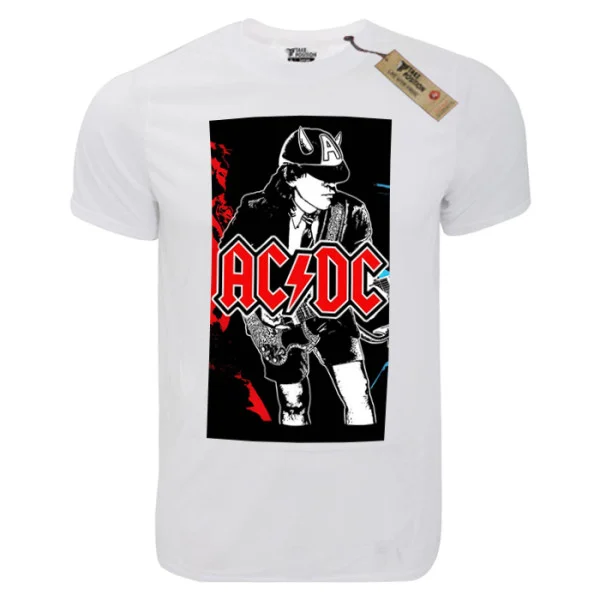 Φωτογραφία προϊόντος: T-shirt unisex Takeposition T-cool λευκό Acdc Rock Dance, 900-7513