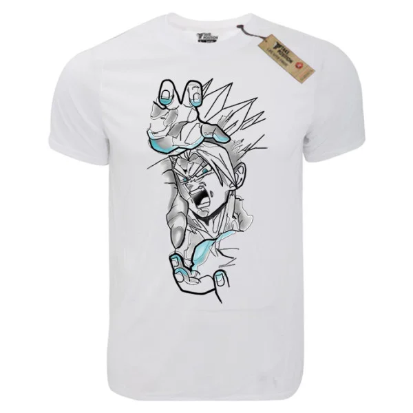 Φωτογραφία προϊόντος: T-shirt unisex Takeposition T-cool λευκό Anime Goku in action, 900-1019b