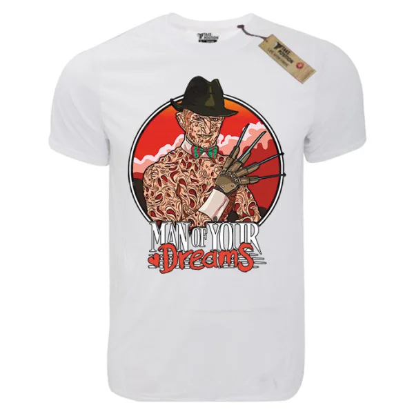 Φωτογραφία προϊόντος: T-shirt unisex Takeposition T-cool λευκό Man of your Dream, 900-1620