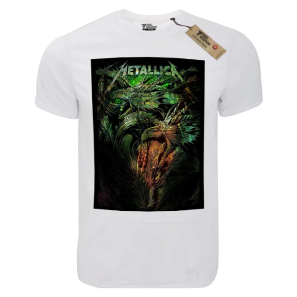 Φωτογραφία προϊόντος: T-shirt unisex Takeposition T-cool λευκό Metallica Dragons, 900-7543
