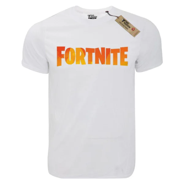Φωτογραφία προϊόντος: TakePosition T-shirt unisex T-cool λευκό Fortnite orange logo, 900-4642