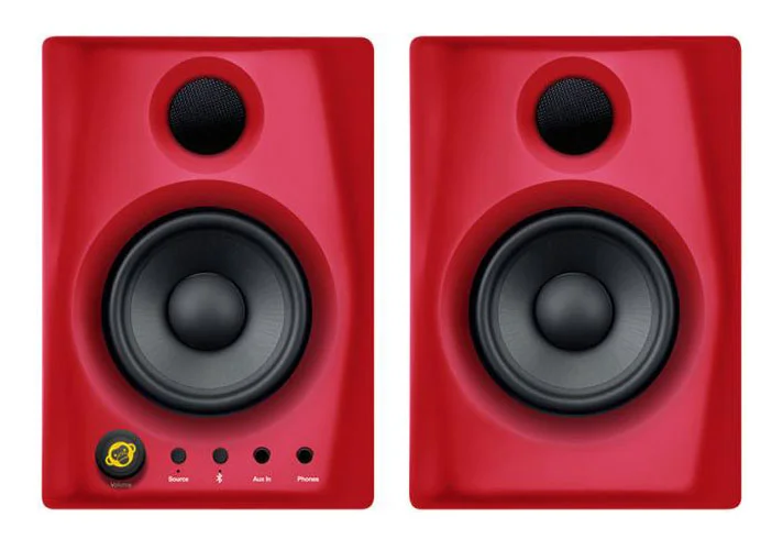 Φωτογραφία προϊόντος: Monkey Banana GIBBON AIR Red - Bluetooth ζεύγος ενεργών ηχείων 4'' σε χρώμα Red