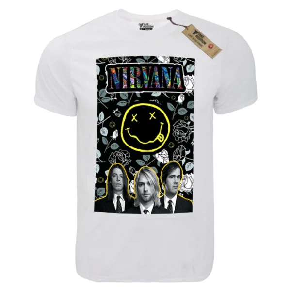 Φωτογραφία προϊόντος: T-shirt unisex Takeposition T-cool λευκό Nirvana, 900-7500
