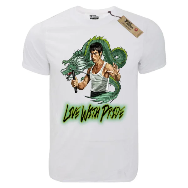 Φωτογραφία προϊόντος: T-shirt unisex Takeposition T-cool λευκό Bruce Lee, 900-5500