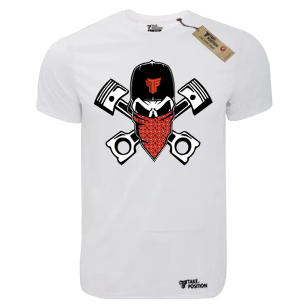 Φωτογραφία προϊόντος: TakePosition T-shirt unisex T-cool λευκό, Mechanic Monster, 900-9080