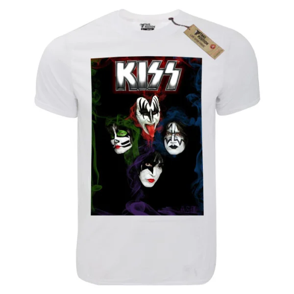 Φωτογραφία προϊόντος: T-shirt unisex Takeposition T-cool λευκό Kiss poster 900-7608