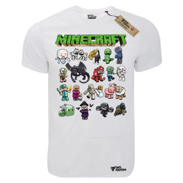 Φωτογραφία προϊόντος: TakePosition T-shirt unisex T-cool λευκό Minecraft Heroes collection, 900-4767