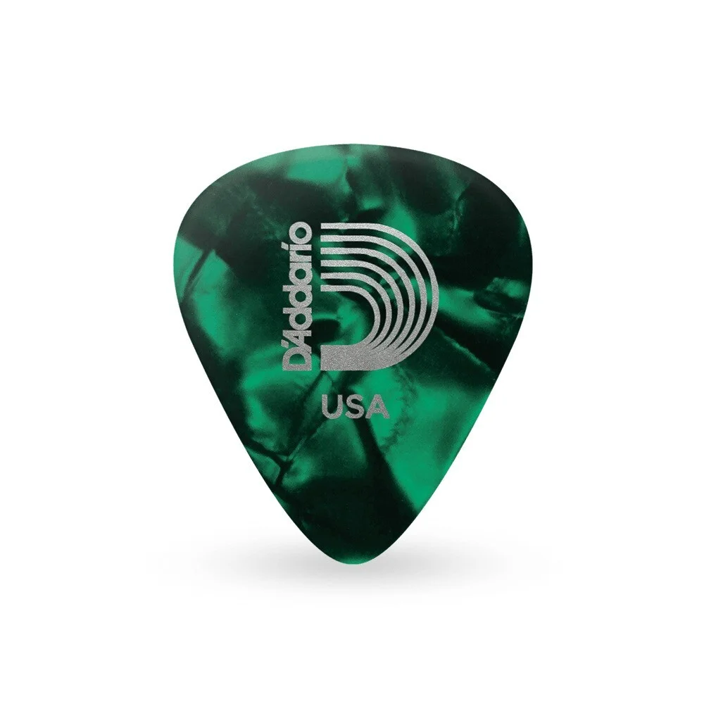 Φωτογραφία προϊόντος: Daddario D'Addario 1CGP4 Green Pearl Celluloid - Πένα Medium (.70mm)