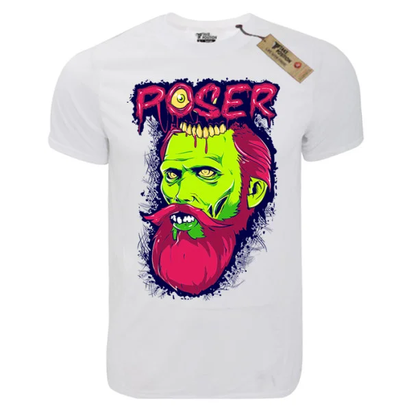 Φωτογραφία προϊόντος: T-shirt unisex Takeposition T-cool λευκό Poser 900-8018