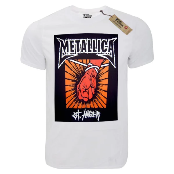 Φωτογραφία προϊόντος: T-shirt unisex Takeposition T-cool λευκό Metallica anger, 900-7529