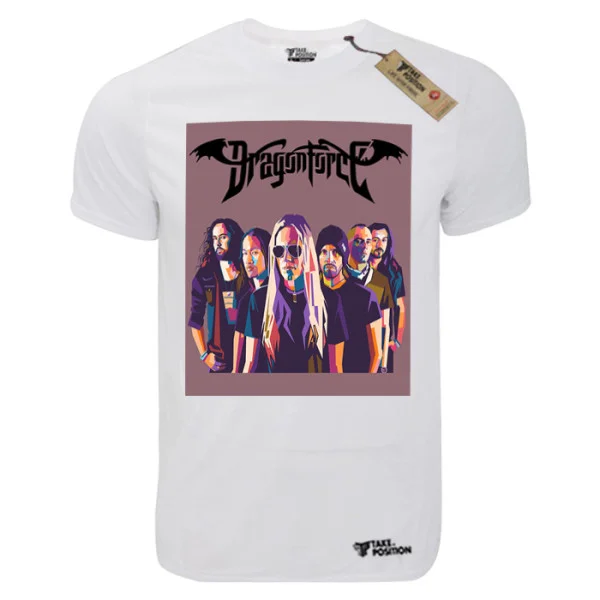 Φωτογραφία προϊόντος: TakePosition T-shirt unisex T-cool λευκό Dragon Force group, 900-7705