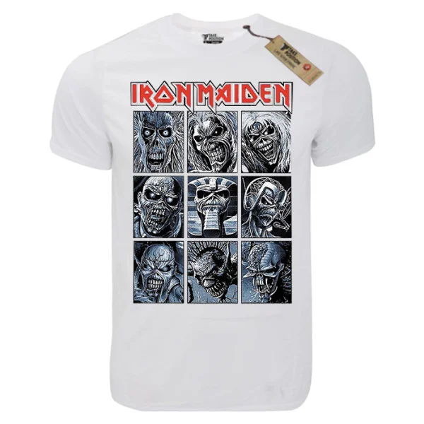 Φωτογραφία προϊόντος: T-shirt unisex Takeposition T-cool λευκό Iron maiden The beast, 900-7508b