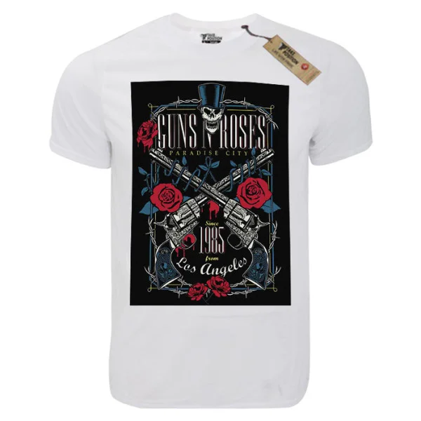 Φωτογραφία προϊόντος: T-shirt unisex Takeposition T-cool λευκό Guns and Roses Los Angeles 900-7626