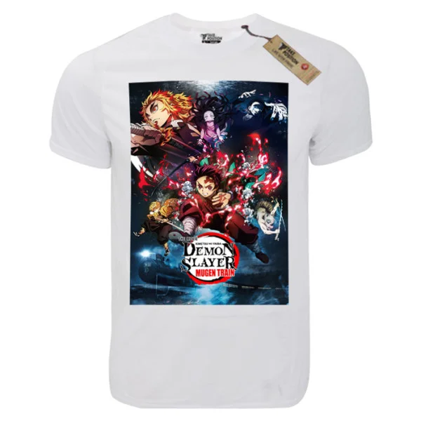 Φωτογραφία προϊόντος: TakePosition T-shirt unisex T-cool λευκό Demon Slayer Mugan train, 900-1041