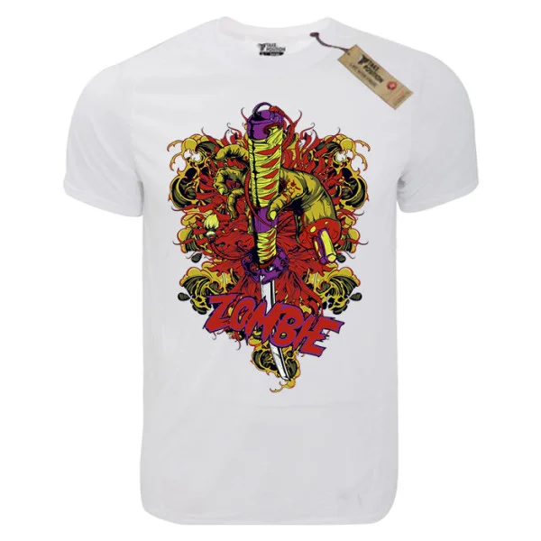 Φωτογραφία προϊόντος: T-shirt unisex Takeposition T-cool λευκό Zombie rage, 900-1527