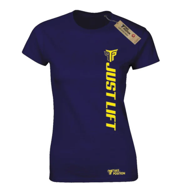 Φωτογραφία προϊόντος: T-shirt Γυναικείο Αθλητικό Takeposition Just Lift yellow, Μπλε σκούρο Navy, 504-5506-04