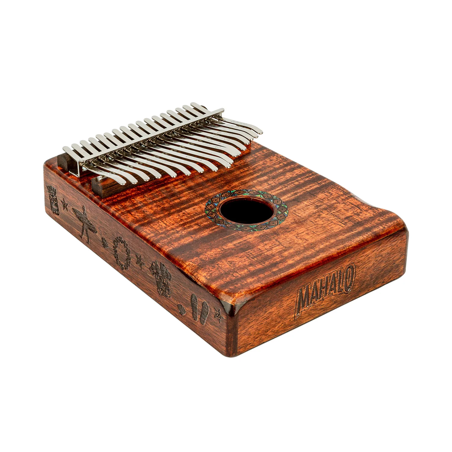 Φωτογραφία προϊόντος: Mahalo Ukuleles Mahalo MKA17KA - Kalimba Photo Flame Koa