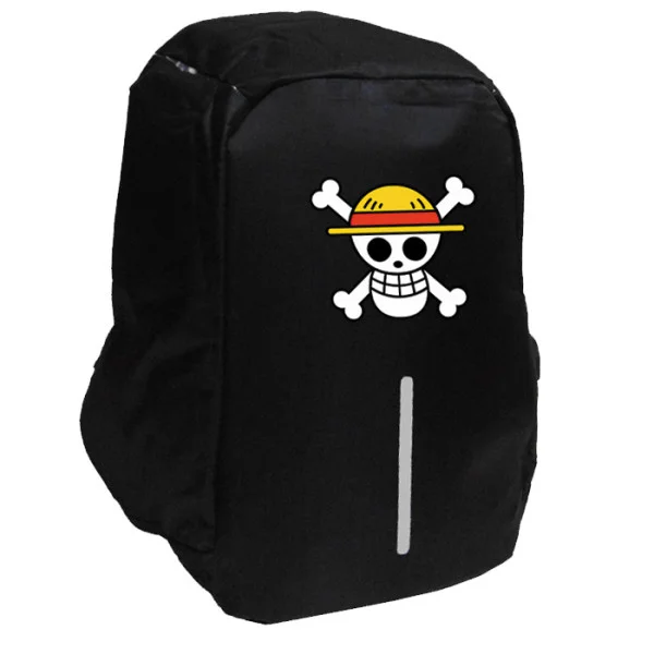 Φωτογραφία προϊόντος: Takeposition Anime One Piece Straw Hat Σχολική τσάντα Razor 1κεντρική θέση Rpet 600D 44Y x 34Μ x 10Π, Μαύρο, 973-1067-02