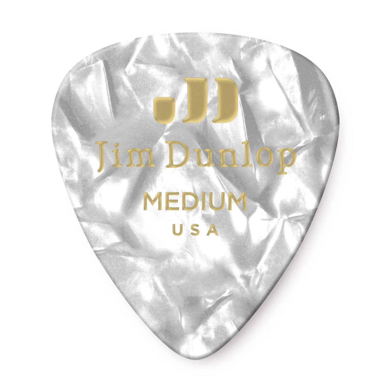 Φωτογραφία προϊόντος: Dunlop 483R-04MD - Πένα Celluloid White Pearloid Medium