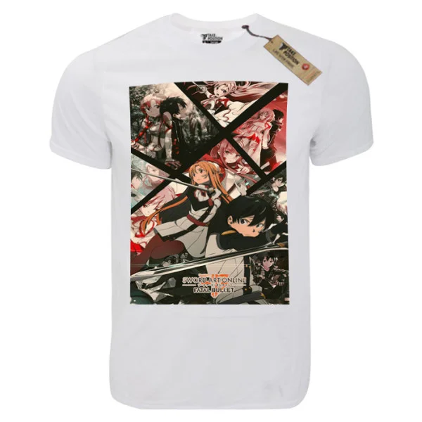 Φωτογραφία προϊόντος: T-shirt unisex Takeposition T-cool λευκό Sword art online retro, 900-1048