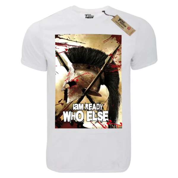 Φωτογραφία προϊόντος: T-shirt unisex Takeposition T-cool λευκό, Iam Ready 900-8010