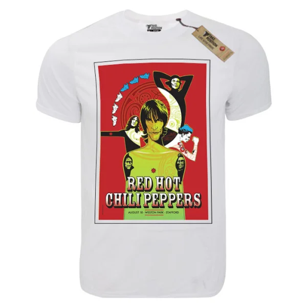 Φωτογραφία προϊόντος: T-shirt unisex Takeposition T-cool λευκό Red Hot Chili peppers, Weston Park, 900-7639
